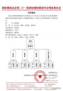 第21屆國際潮團聯誼年會籌委會關於成立抗疫服務志願團的通知