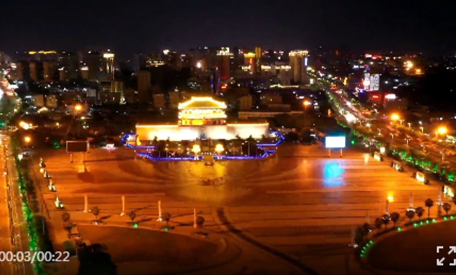 绚丽的揭阳楼夜景