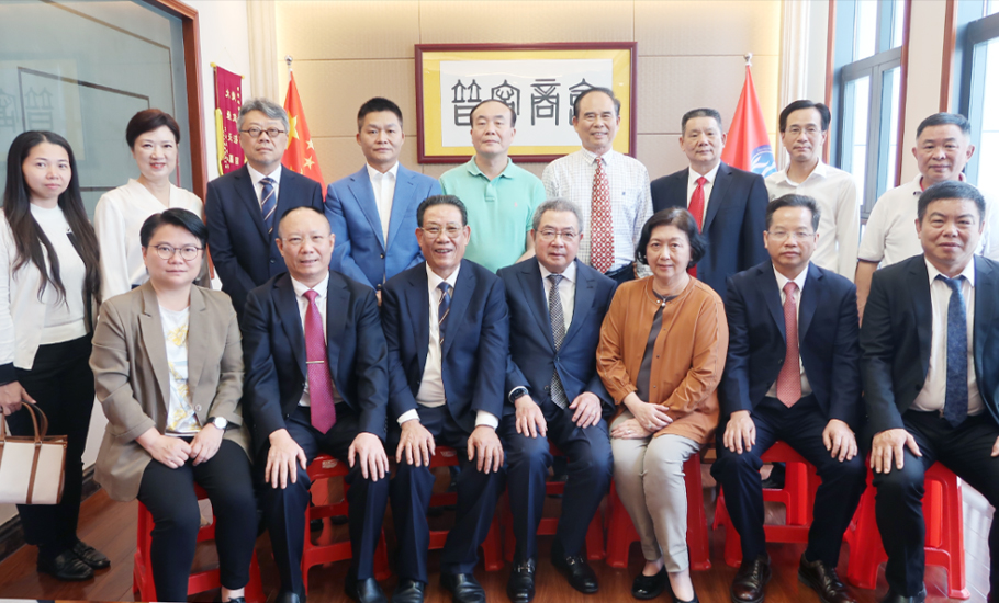 陳幼南執行主席率團探訪珠海市普寧商會、珠海市僑商企業協會