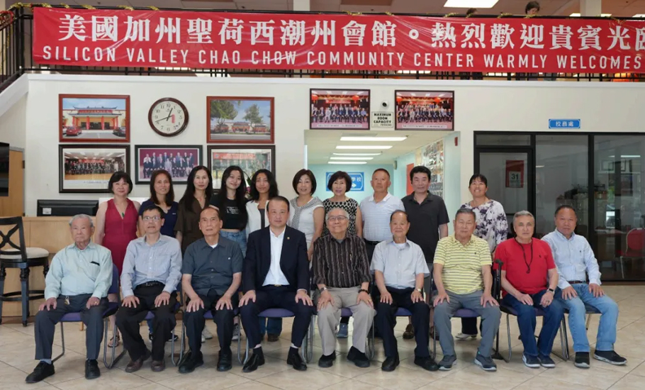 國際潮團總會執行主席張乙坤應邀訪問美國加州聖荷西潮州會館