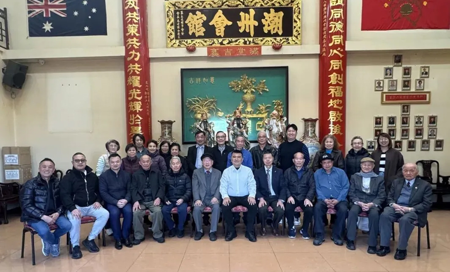 澳洲維省馬世源會長會見汕頭市進出口商會會長邱志宏