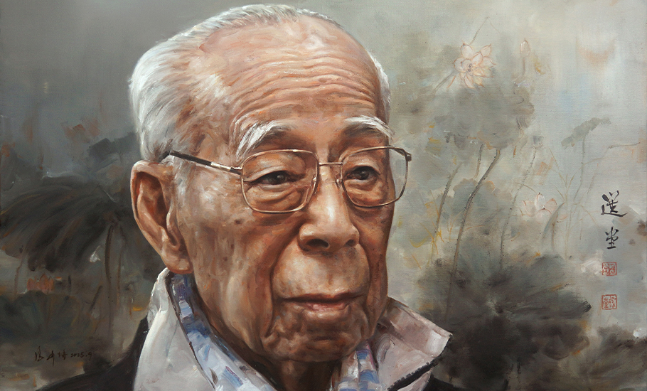 致敬國學泰鬥饒宗頤，馮少協油畫新作面世