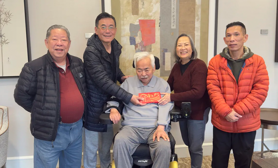 國際潮團總會執行主席林少華赴美國看望知名潮籍僑領辛澍傑