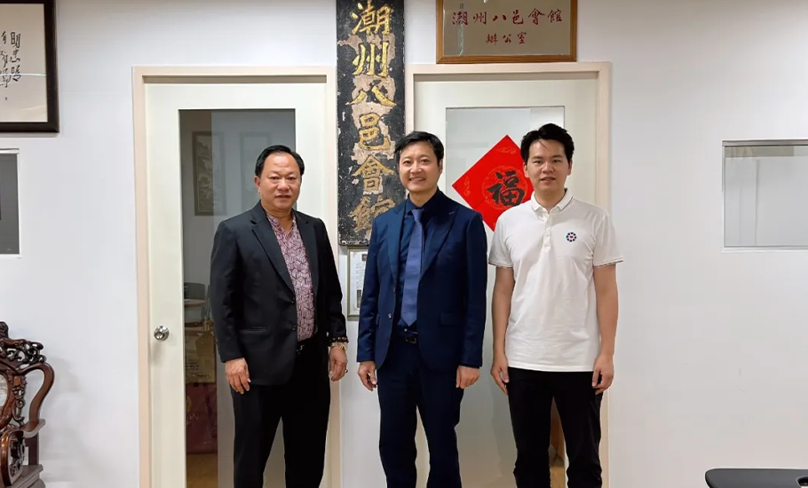 吳木興主席接待法國潮州會館常務副會長趙克鋒教授